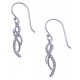 Boucles d'oreille argent rhodié 1,9 - zircons