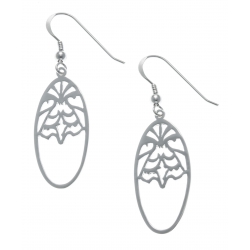 Boucles d'oreille argent rhodié 2,7g