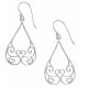 Boucles d'oreille argent rhodié 2,8g