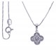 Collier argent rhodié 3,8g - zircons - 40cm