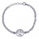 Bracelet argent rhodié 4,3g - arbre de vie - 17+3cm