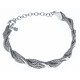 Bracelet argent rhodié 9,9g - 18+4cm