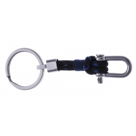 Porte-clés en acier homme - manille - 9cm