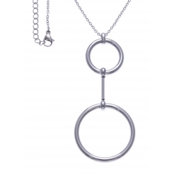 Collier acier 2 ronds - diam. Int. 15 et 25 mm - 40+10cm