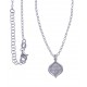 Collier argent rhodié 3,6g - 40+5cm