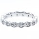 Bague argent rhodié 2g - zircons - T50 à T60
