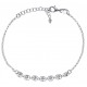 Bracelet argent rhodié 2,2g - boules magiques - 17+3cm