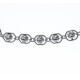 Bracelet argent rhodié 2,2g - boules magiques - 17+3cm