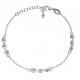 Bracelet argent rhodié 2,2g - boules magiques - 17+3cm