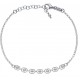 Bracelet argent rhodié 2,2g - boules magiques - 17+3cm