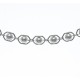 Bracelet argent rhodié 2,2g - boules magiques - 17+3cm