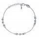 Bracelet argent rhodié 2,5g - boules magiques - 17+3cm