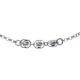 Bracelet argent rhodié 2,5g - boules magiques - 17+3cm