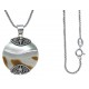 Collier argent 3,2g - coquillage - 45cm