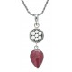 Collier argent 4,5g - corail - 45cm