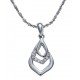 Collier argent rhodié 3,7g - zircons - 40cm