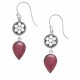 Boucles d'oreille argent 2,6g - corail