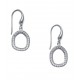 Boucles d'oreille argent rhodié 2g - zircons