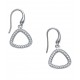 Boucles d'oreille argent rhodié 2g - zircons