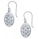 Boucles d'oreille argent rhodié 2,6g - zircons