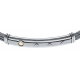 Bracelet acier - 3 câbles acier - or jaune 18KT 0,02g - 19,5+1,5cm - réglable