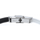 Bracelet acier nœud marin - corde nautique - bland et noir - 21,5cm - réglable