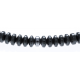 Bracelet acier 2 tons - hématite - 19+4cm