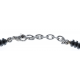 Bracelet acier 3 tons - hématite - 19+4cm