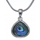 Collier argent rhodié 4,7g - nacre abalone - 45+5cm