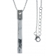 Collier argent rhodié 2g - howlite - 40+5cm