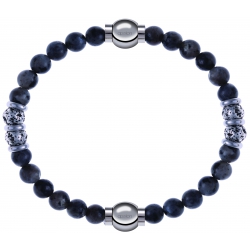 Apollon - Collection MiX - bracelet combinable sodalite 6mm - 10cm + sodalite 6mm - 10cm