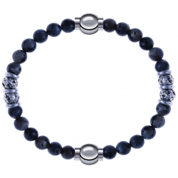 Apollon - Collection MiX - bracelet combinable sodalite 6mm - 10cm + sodalite 6mm - 10cm