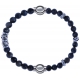 Apollon - Collection MiX - bracelet combinable sodalite 6mm - 10cm + labradorite 6mm - 10cm