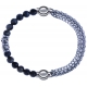 Apollon - Collection MiX - bracelet combinable sodalite 6mm - 10cm + chaines - 10,25cm