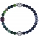 Apollon - Collection MiX - bracelet combinable agate verte 6mm - Bouddha - 10cm + sodalite 6mm - 10cm