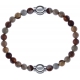 Apollon - Collection MiX - bracelet combinable agate jaspe 6mm - 10,25cm + agate jaspe 6mm - 10,25cm