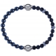 Apollon - Collection MiX - bracelet combinable hématite 6mm - 10,25cm + labradorite 6mm - 10cm