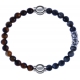 Apollon - Collection MiX - bracelet combinable oeil de tigre 6mm - 10,25cm + sodalite 6mm - 10cm