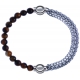 Apollon - Collection MiX - bracelet combinable oeil de tigre 6mm - 10,25cm + chaines - 10,25cm