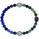 Apollon - Collection MiX - bracelet combinable sodalite 6mm - 10,25cm + agate verte 6mm - Bouddha - 10cm