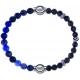 Apollon - Collection MiX - bracelet combinable sodalite 6mm - 10,25cm + labradorite 6mm - 10cm