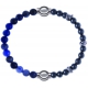 Apollon - Collection MiX - bracelet combinable sodalite 6mm - 10,25cm + hématite 6mm - 10cm