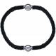 Apollon - Collection MiX - bracelet combinable cuir tressé italien vert - 10,5cm + cuir tressé italien vert - 10,5cm