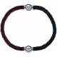 Apollon - Collection MiX - bracelet combinable cuir tressé italien marron - 10,5cm + cuir tressé italien vert - 10,5cm