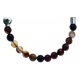 Bracelet combinable - Moitié - agate marron 6mm - longueur 10,25cm