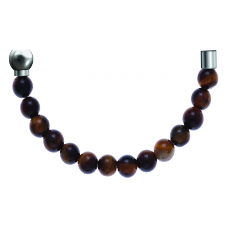 Bracelet combinable - Moitié - œil de tigre 6mm - longueur 10,25cm