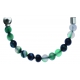 Bracelet combinable - Moitié - agate indienne 6mm - longueur 10,25cm