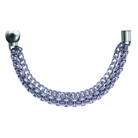 Bracelet combinable - Moitié - chaines - longueur 10,25cm