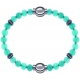 Apollon - Collection MiX Femme - jade verte - composants acier - longueur 9,25cm + jade verte - composants acier - longu…