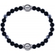 Apollon - Collection MiX Femme - onyx - composants acier - longueur 9,25cm + onyx - composants acier - longueur 9,25cm…
